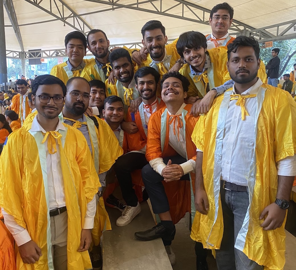 With classmates, Jadavpur University